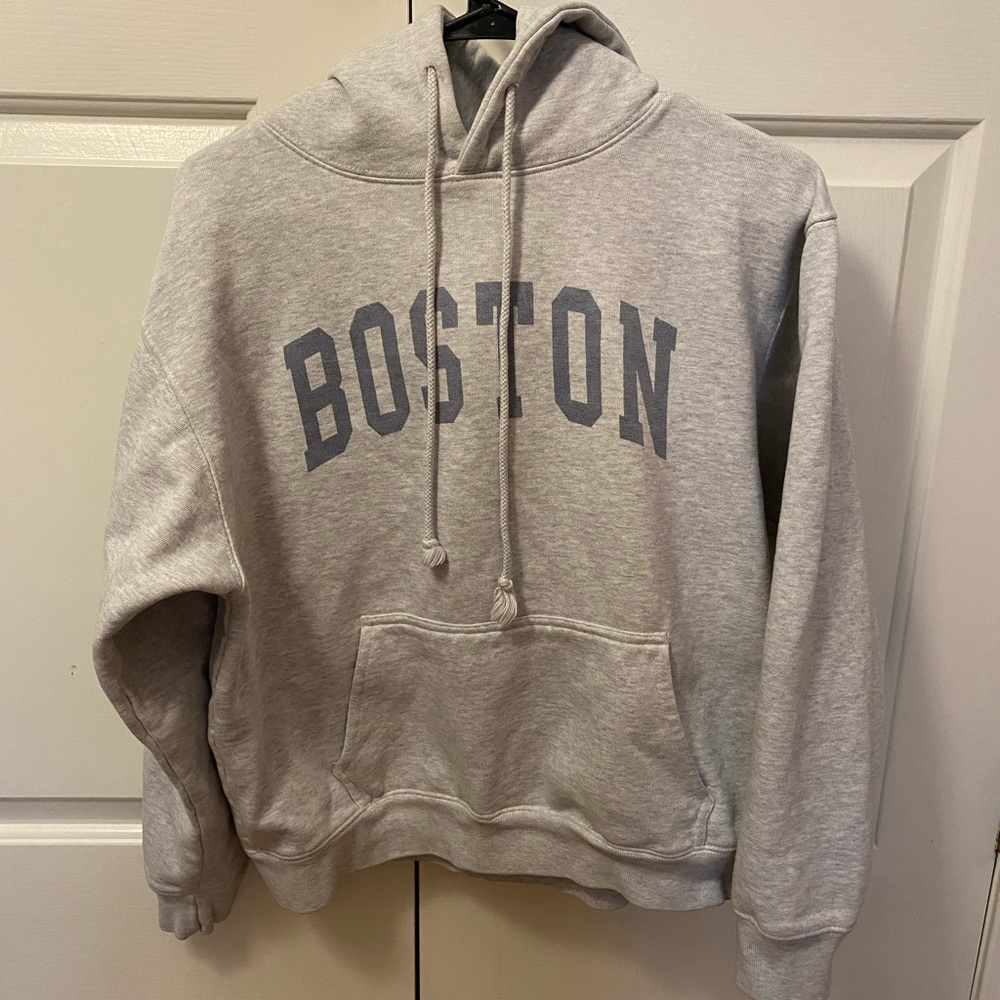 Brandy Melville John Galt “Boston” Hoodie Sweatshirt